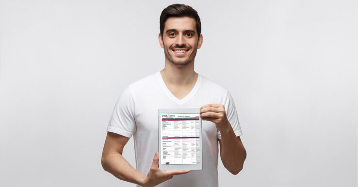 De technische gegevens van al onze vloeren