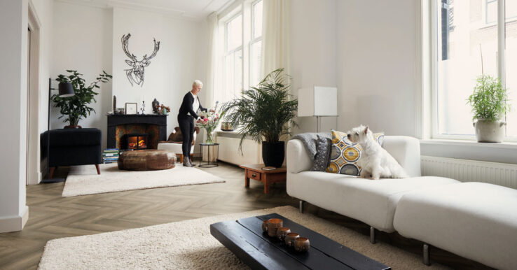 Prachtige visgraat vloeren