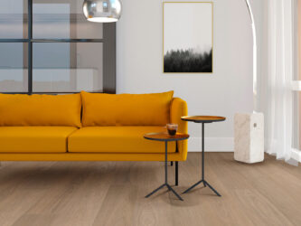 eiken pvc vloer in moderne woonkamer