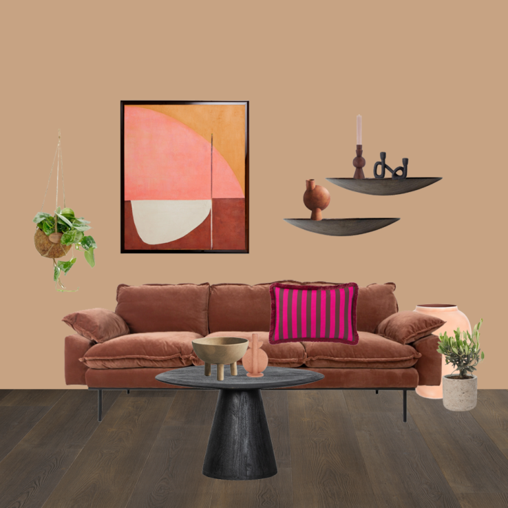 Moodboard 4 interieurtrend planten donkere meubels en vloer