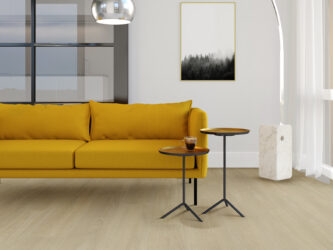 Woonkamer concept met eiken pvc vloer