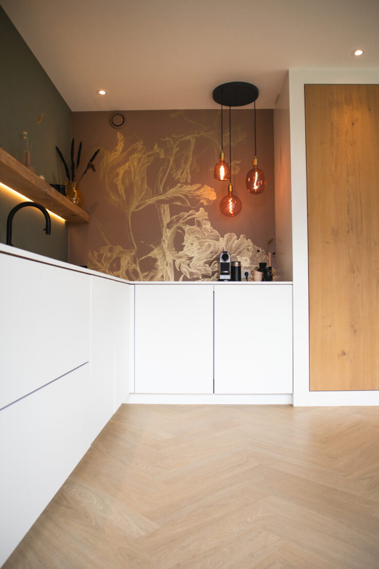 keuken impressie pvc vloer eiken